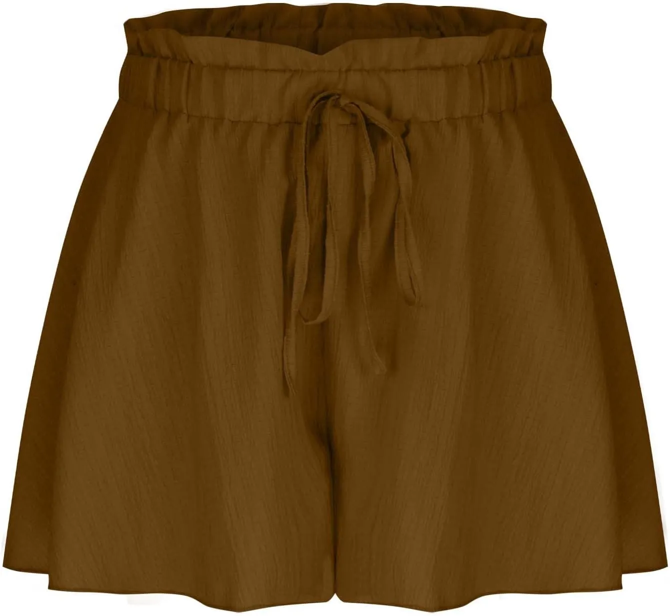 Womens Flowy Linen Shorts High Waist Wide Leg Beach Vacation Pants Cute Drawstring Boho Simple Palazzo Paperbag Shorts