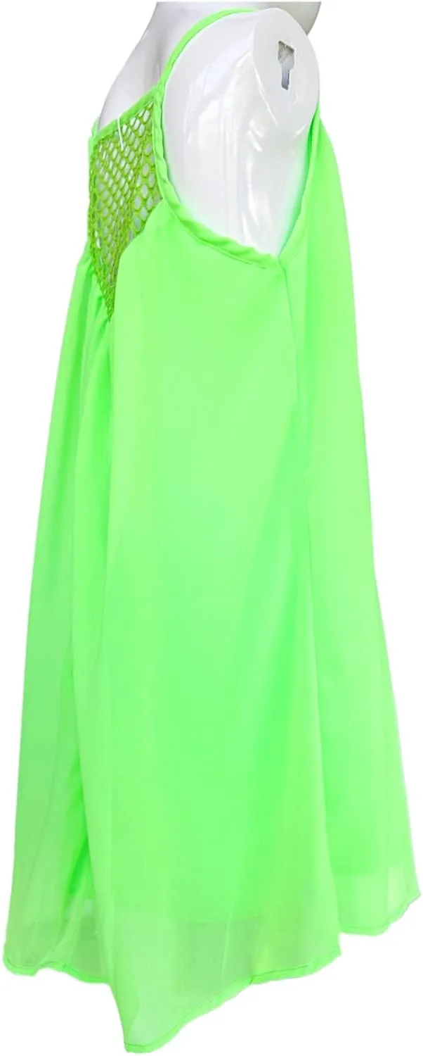 Women's Summer Casual Sundress Chiffon Sleeveless Tank Dress Beach Cover up