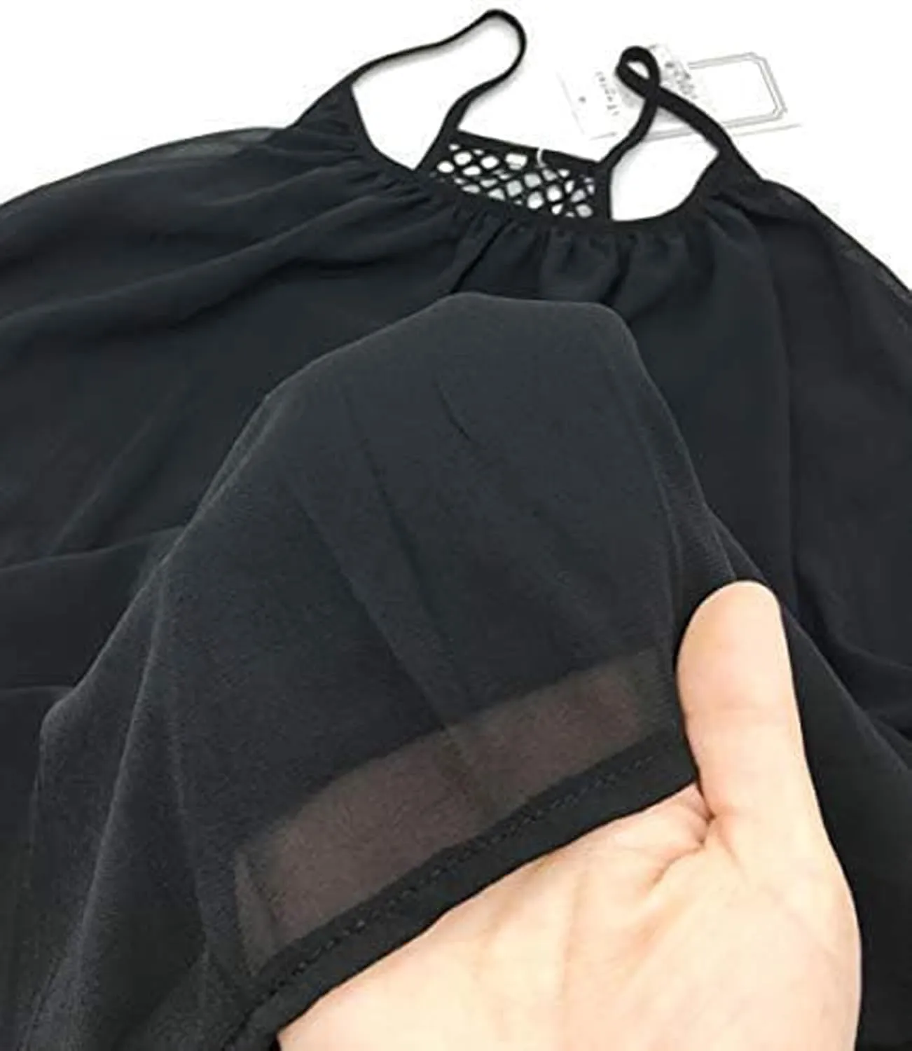 Women's Summer Casual Sundress Chiffon Sleeveless Tank Dress Beach Cover up